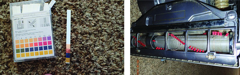 Sodium bicarbonate’s abrasiveness can damage vacuums and leave on them a high-pH residue.